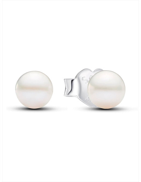 PENDIENTES DE BOTÓN PANDORA PERLA CULTIVADA DE AGUA DULCE 4.5 MM 293168C01