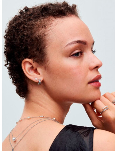 PENDIENTES DE BOTÓN PANDORA PERLA CULTIVADA DE AGUA DULCE 4.5 MM 293168C01