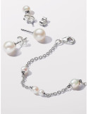 PENDIENTES DE BOTÓN PANDORA PERLA CULTIVADA DE AGUA DULCE 4.5 MM 293168C01