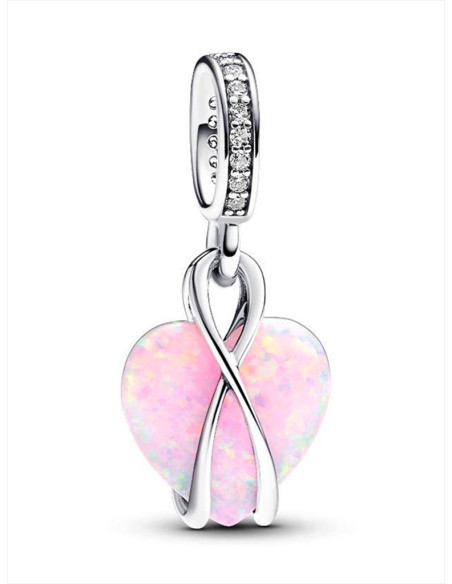CHARM COLGANTE PANDORA CORAZÓN OPALESCENTE MAMÁ 793202C01