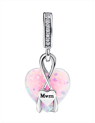 CHARM COLGANTE PANDORA CORAZÓN OPALESCENTE MAMÁ 793202C01