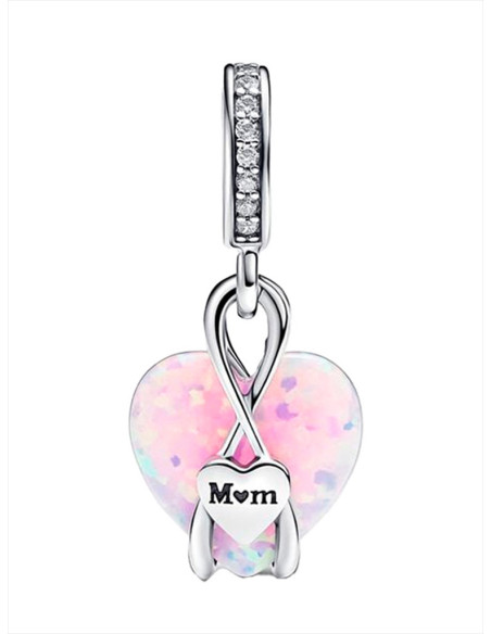 CHARM COLGANTE PANDORA CORAZÓN OPALESCENTE MAMÁ 793202C01