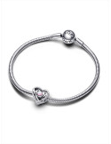 CHARM PANDORA FILIGRANA CORAZÓN Y MADRE 793233C01