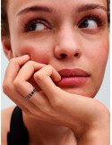 ANILLO PANDORA ETERNITY FILA NEGRA BRILLANTE 180050C02-52