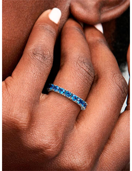 ANILLO PANDORA ETERNITY BRILLANTE AZUL 190050C02-50