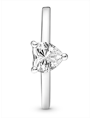 ANILLO PANDORA SOLITARIO CORAZÓN BRILLANTE 191165C01