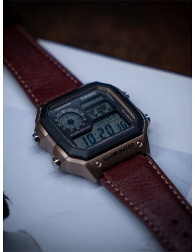RELOJ HOMBRE CASIO COLLECTION AE-1200WHL-5AVEF ROSADO