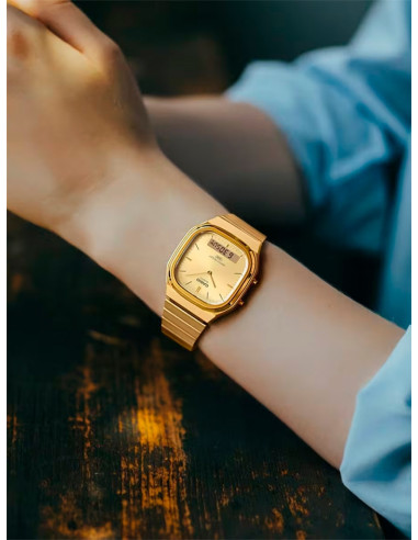 RELOJ UNISEX CASIO VINTAGE AQ-240EG-9AEF DORADO