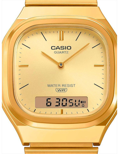 RELOJ UNISEX CASIO VINTAGE AQ-240EG-9AEF DORADO