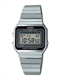 RELOJ UNISEX CASIO VINTAGE ICONIC A700WE-1AEF ACERO