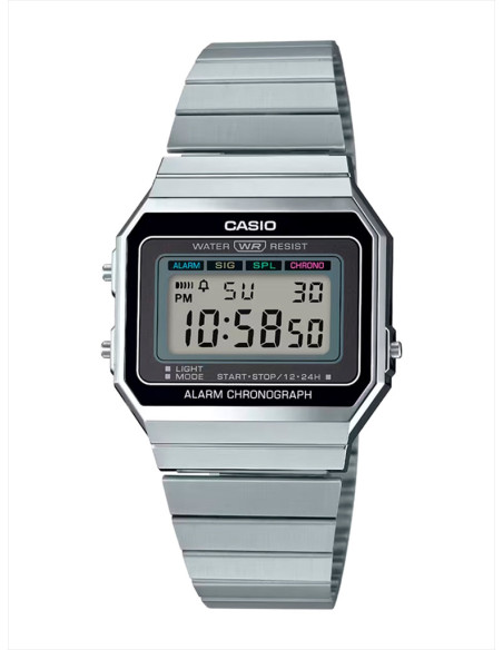 RELOJ UNISEX CASIO VINTAGE ICONIC A700WE-1AEF ACERO