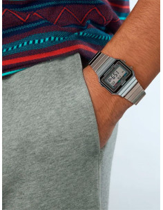 RELOJ UNISEX CASIO VINTAGE ICONIC A700WE-1AEF ACERO 2