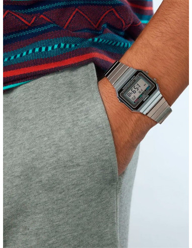 RELOJ UNISEX CASIO VINTAGE ICONIC A700WE-1AEF ACERO