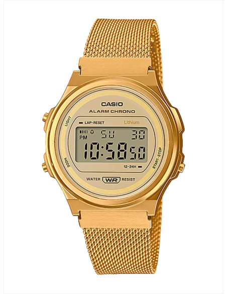 RELOJ UNISEX CASIO VINATGE ROUND A171WEMG-9AEF DORADO