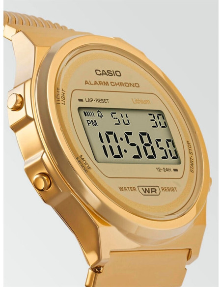 RELOJ UNISEX CASIO VINATGE ROUND A171WEMG-9AEF DORADO