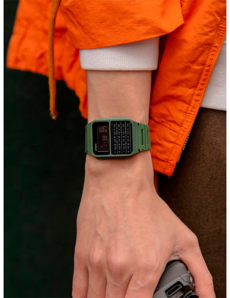 RELOJ UNISEX CASIO VINTAGE EDGY CA-53WF-3BEF VERDE
