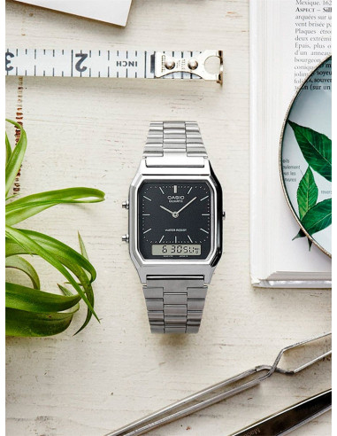 RELOJ UNISEX CASIO COLLECTION AQ-230A-1DMQYES ACERO