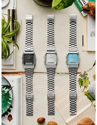 RELOJ UNISEX CASIO COLLECTION AQ-230A-1DMQYES ACERO