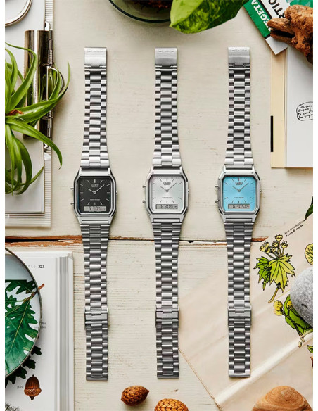 RELOJ UNISEX CASIO COLLECTION AQ-230A-1DMQYES ACERO