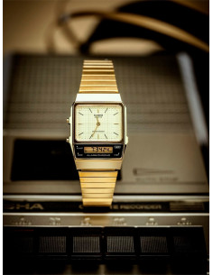 RELOJ UNISEX CASIO VINTAGE EDGY AQ-800EG-9AEF DORADO 2