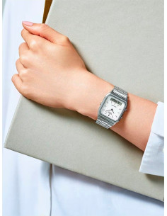 RELOJ UNISEX CASIO COLLECTION AQ-230A-7DMQYES PLATEADO 2