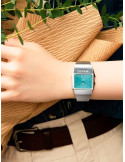 RELOJ UNISEX CASIO VINTAGE EDGY AQ-800EC-2AEF PLATEADO