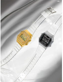 RELOJ UNISEX CASIO VINTAGE A168XES-1BEF PLATEADO TRANSPARENTE