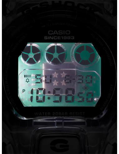 RELOJ HOMBRE CASIO G-SHOCK DW-6940RX-7ER TRANSPARENTE 40 ANIVERSARIO CLEAR REMIX
