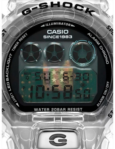 RELOJ HOMBRE CASIO G-SHOCK DW-6940RX-7ER TRANSPARENTE 40 ANIVERSARIO CLEAR REMIX