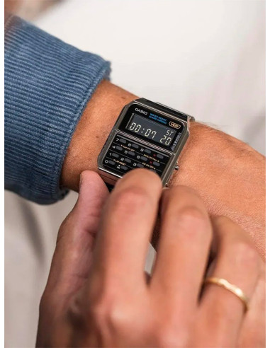 RELOJ UNISEX CASIO VINATGE CALCULADORA CA-500WEGG-1BEF GRIS