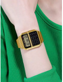 RELOJ UNISEX CASIO VINATGE CALCULADORA CA-500WEG-1AEF DORADO