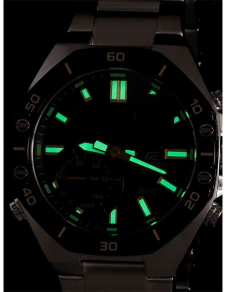 RELOJ HOMBRE CASIO EDIFICE ECB-10DB-1A9EF PLATEADO