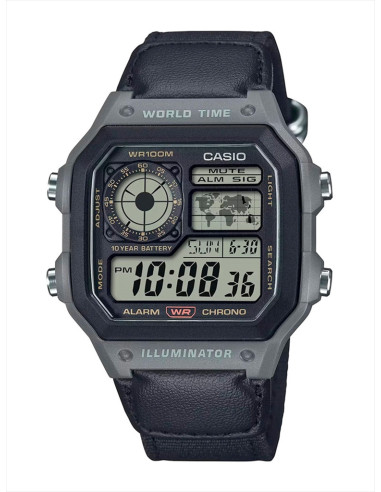 RELOJ HOMBRE CASIO COLLECTION AE-1200WHUB-8AVEF GRIS
