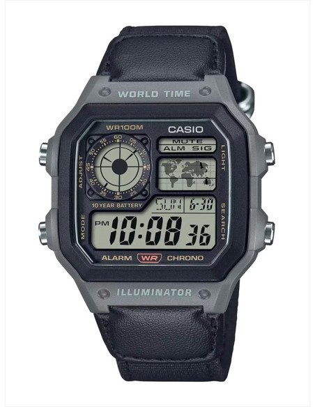 RELOJ HOMBRE CASIO COLLECTION AE-1200WHUB-8AVEF GRIS