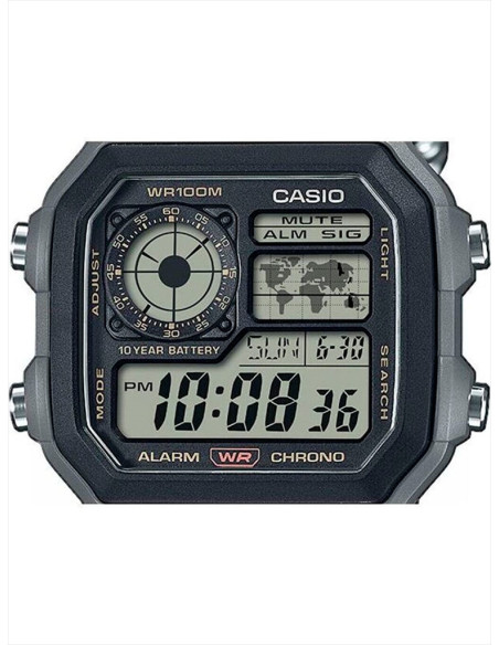 RELOJ HOMBRE CASIO COLLECTION AE-1200WHUB-8AVEF GRIS