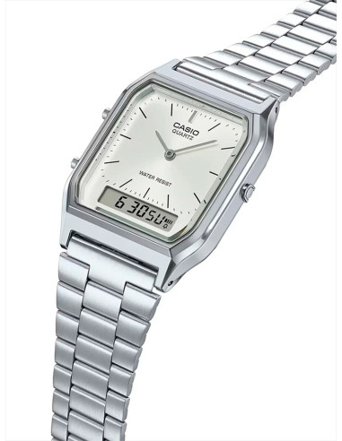 RELOJ UNISEX CASIO COLLECTION AQ-230A-7AMQYES PLATEADO