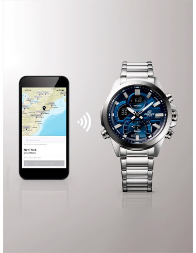 RELOJ HOMBRE CASIO EDIFICE ECB-30D-2AEF AZUL