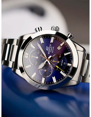 RELOJ HOMBRE CASIO EDIFICE SAPPHIRE EFB-710D-2AVUEF PLATEADO