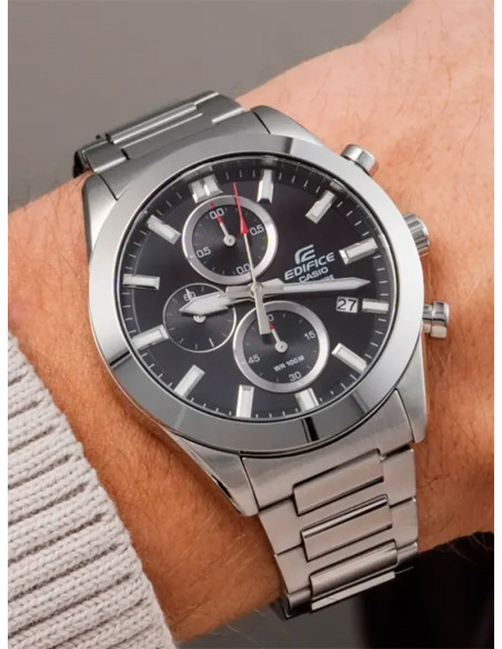 RELOJ HOMBRE CASIO EDIFICE SAPPHIRE EFB-710D-1AVUEF PLATEADO